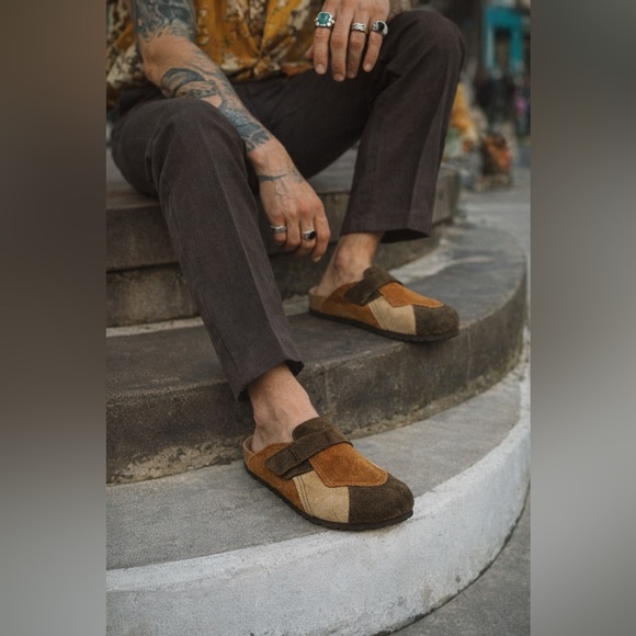 Birkenstock Birki's Provence patchwork suede mules 39 - Picture 9 of 9